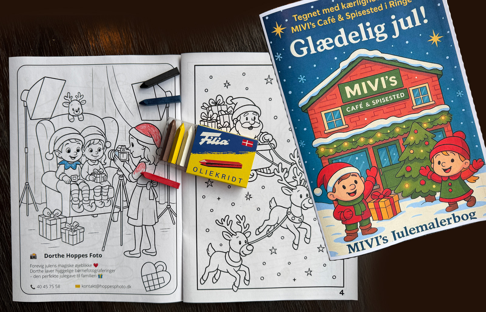Jule malerbog til børn i Ringe og omegn