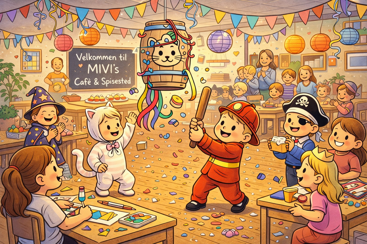 Børne fastelavn hos MIVI's