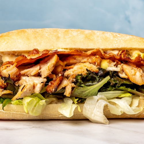 Sandwich med kylling bacon