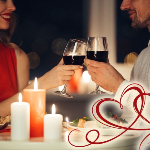 Valentin middag fra MIVI's café & spisested