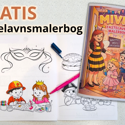 Gratis fastelavnsmalerbog