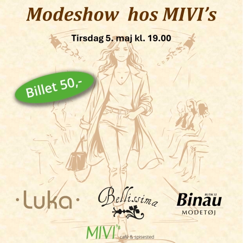 Modeshow i Ringe hos MIVI's café & spisested