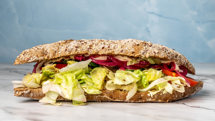 Sandwich - vegetar med avokado