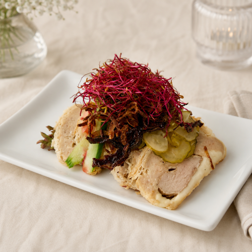 Rugbrød med frikardelle