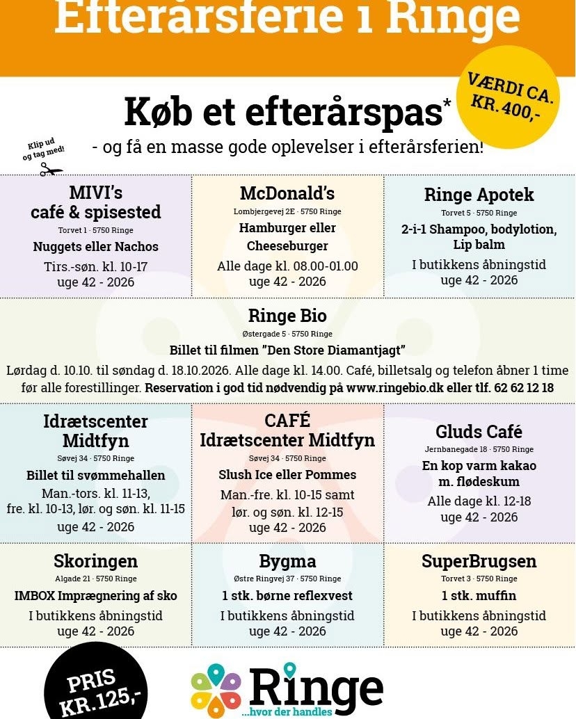 Salg af Efterårspas i Ringe